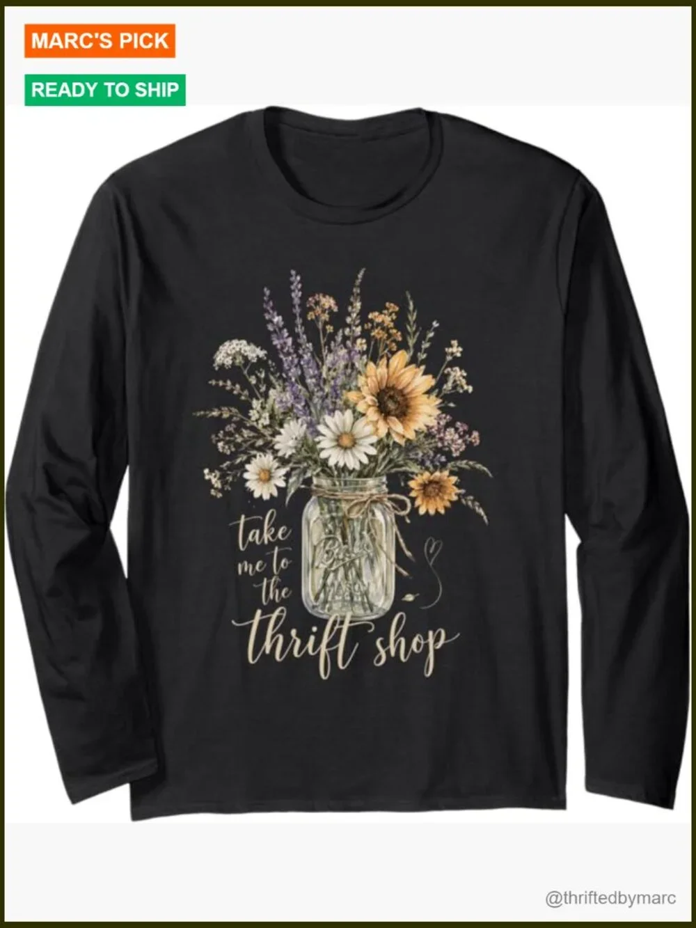 Floral Long Sleeve T-Shirt Cottagecore
